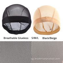 Дишаща S/M/L мрежеста шапка за перука Черна плетена шапка